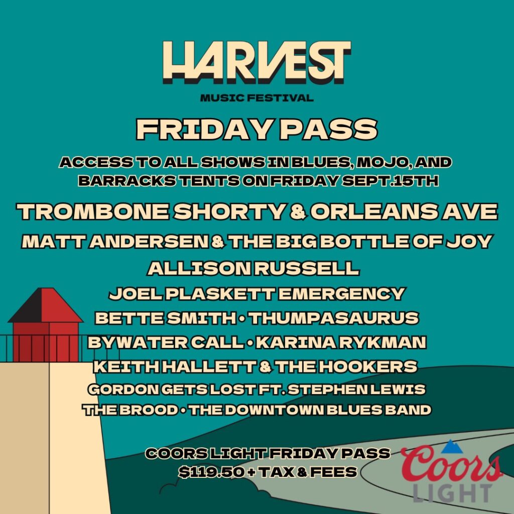 Tickets & Passes Harvest Music Festival